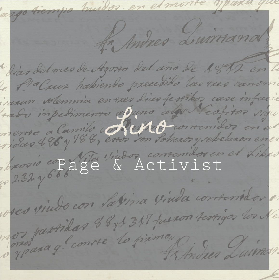 Lino: Page & Activist